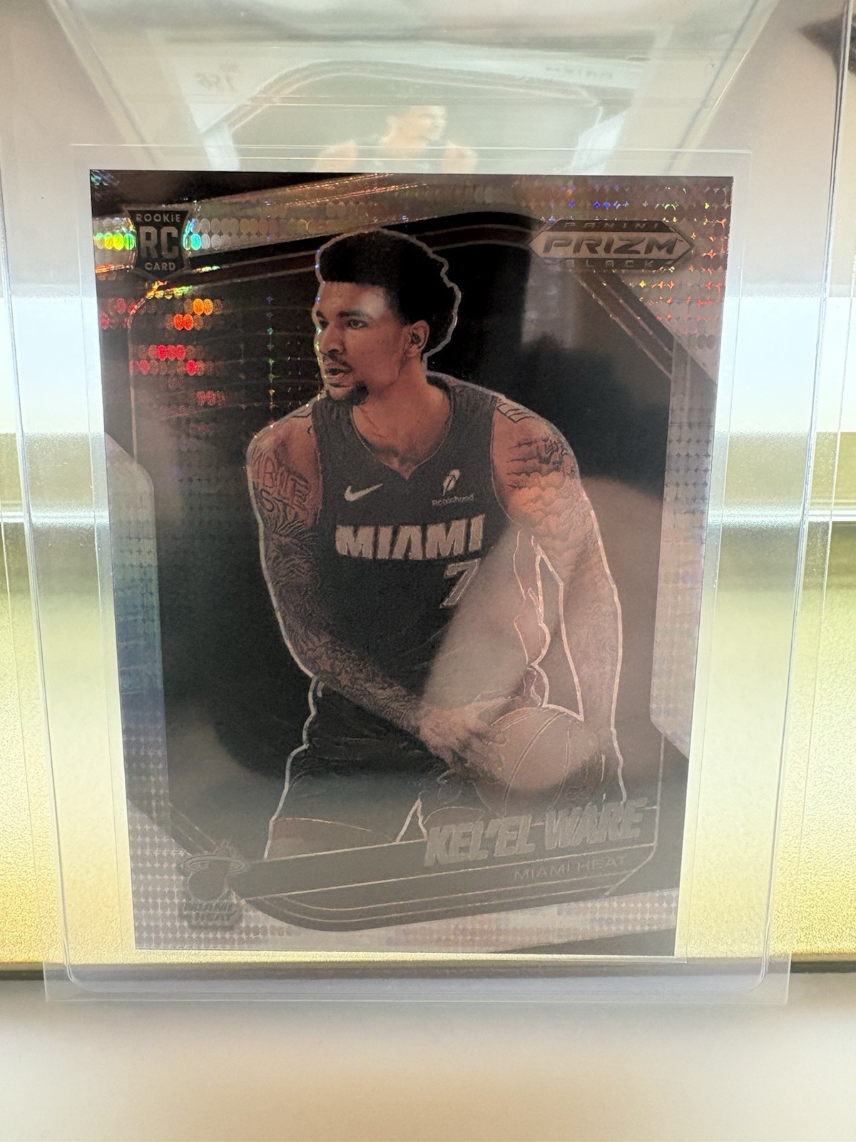Kel'el Ware Rookie Card RC 2024-25 Panini Prizm Black Pulsar Prizm #156