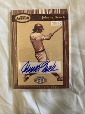 2025 Johnny Bench Lumber Grain Assault 30/30 #GA-JB3 Autographed