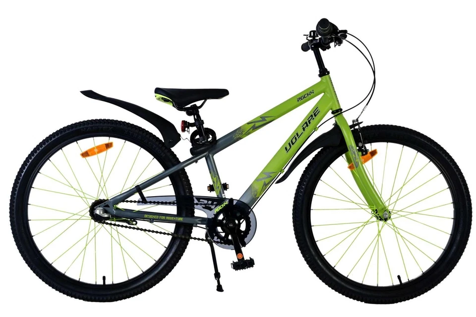 Volare Rocky Kinderfahrrad - 24 Zoll in Grün mit Shimano Nexus 3 Gängen für Jung