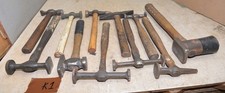 11 Vintage Auto Body Hammer Collectible Lead Working Blacksmith Tool Lot K1