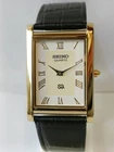 VINTAGE SEIKO SLIM QUARTZ WHITE DIAL JAPAN MEN'S WORKING DRESS WATCH