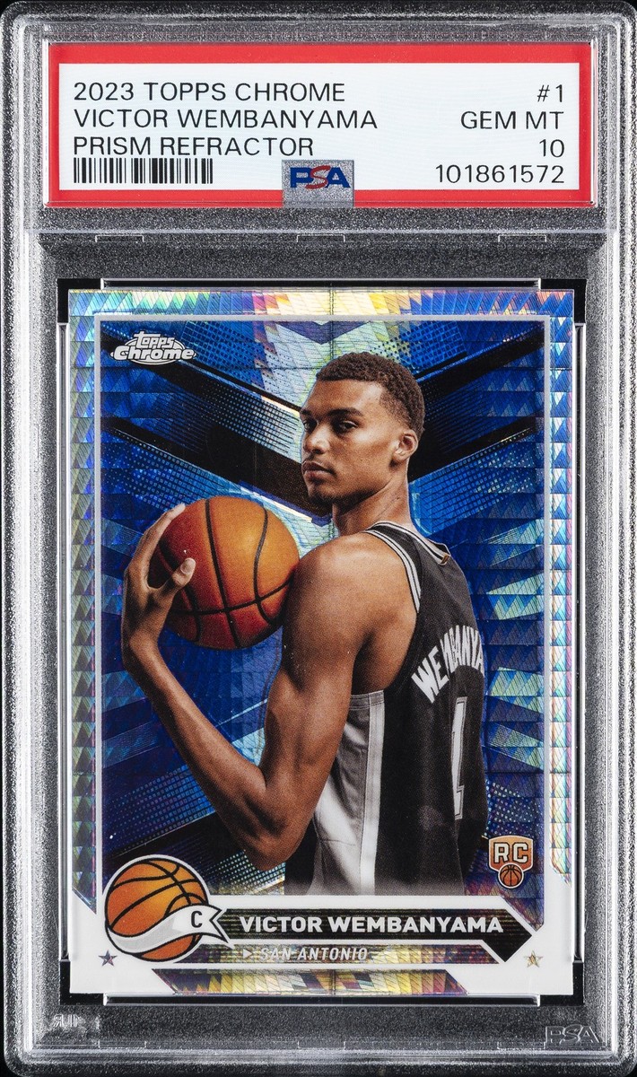 2023-24 Topps Chrome - Victor Wembanyama #1 Prism Refractor 2023-24 Topps Chrome - Victor Wembanyama #1 Prism Refractor