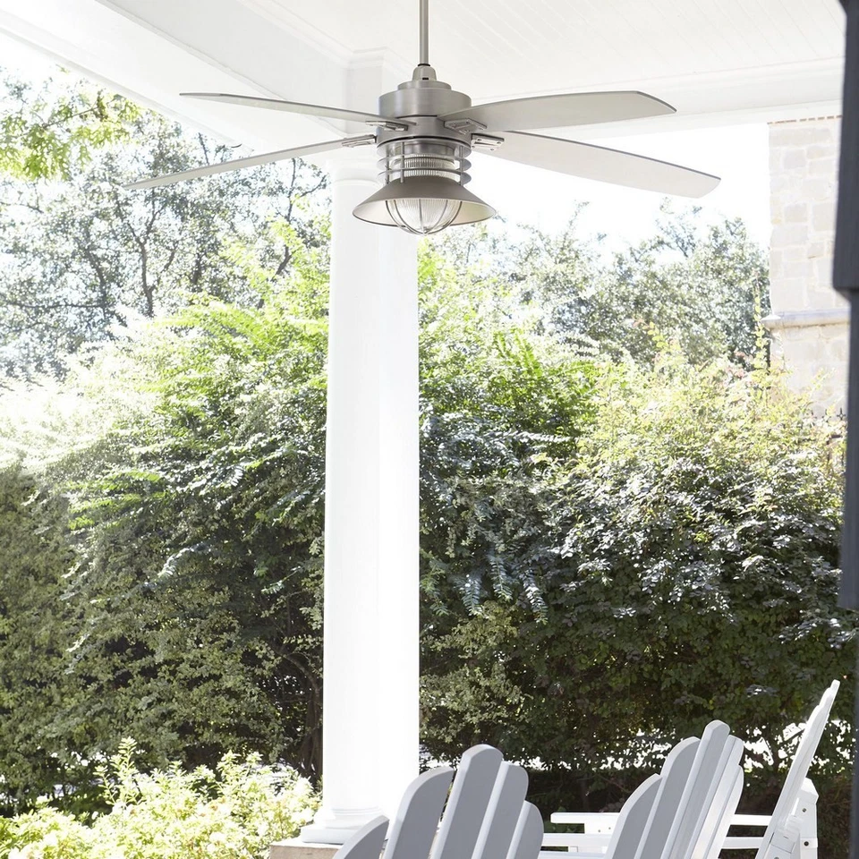 Portico - Patio Ceiling Fan in Transitional style - 60 inches wide by 19.5 - Image 2 of 4