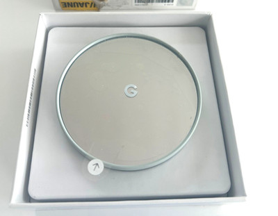 Google Nest G4CVZ Programmable Wi-Fi Thermostat | Fog Gray No batteries Open Box