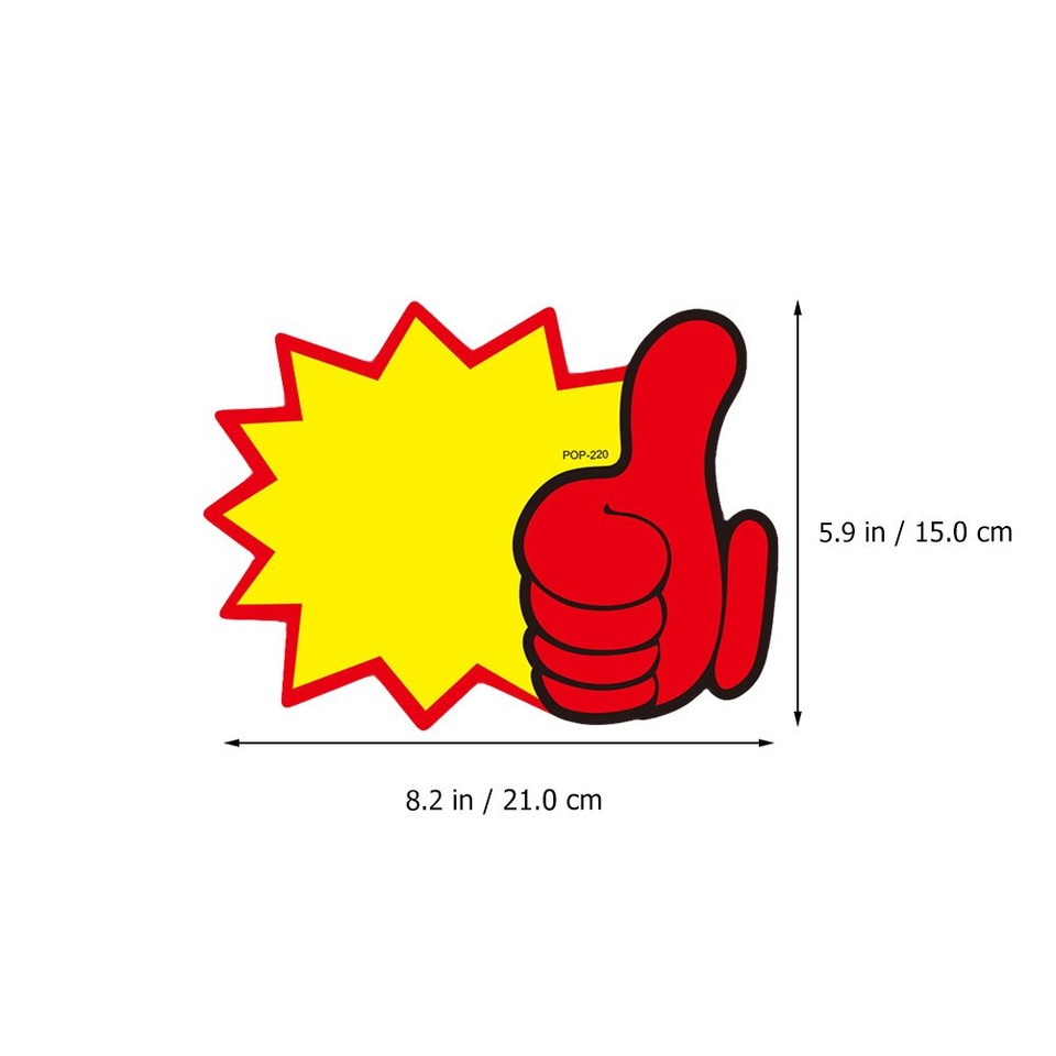 10pcs Supermarket Burst Paper Signs Price Tags Advertising Sales Price ...