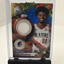 2025-26 Topps Holiday - Player Relics Scoot Henderson #PR-SH (MEM) 150/299
