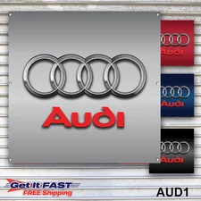 Audi Rings Banner Sign Wall Art