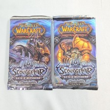 World Of Warcraft TCG 2 x Scourgewar Icecrown Booster Pack Art Set Sealed New