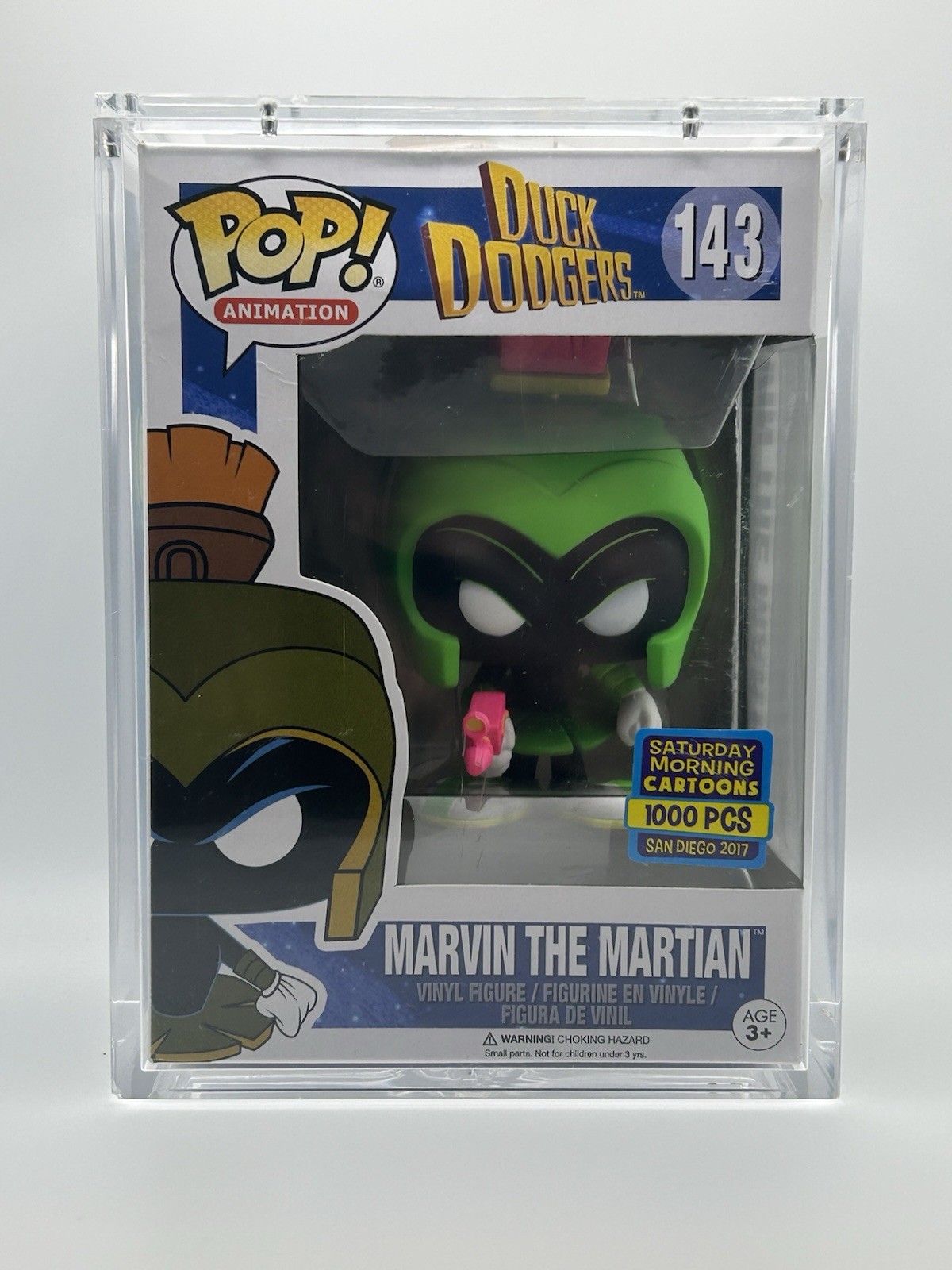 Funko Pop! Marvin The Martian #143 (Neon Green) *SDCC 2017* 1000 PCS w/ Armor