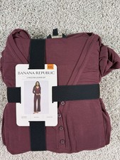 NWT Banana Republic 2 Piece Lounge Set Size XXL Burgundy