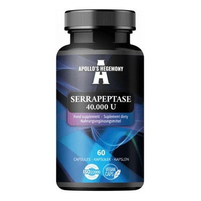 APOLLO'S HEGEMONY Serrapeptase 40.000 U   60 Kapseln   Natürliches Enzym