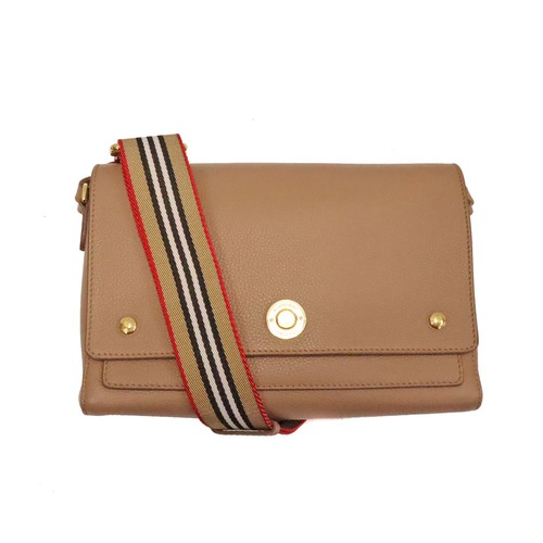 Burberry MD NOTE 8021906 Calfskin Beige Shoulder Bag Women's #KNB767