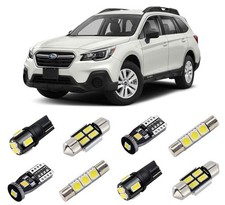 BRISHINE White Interior LED Lights Kit for Subaru Outback 2010 Xenon