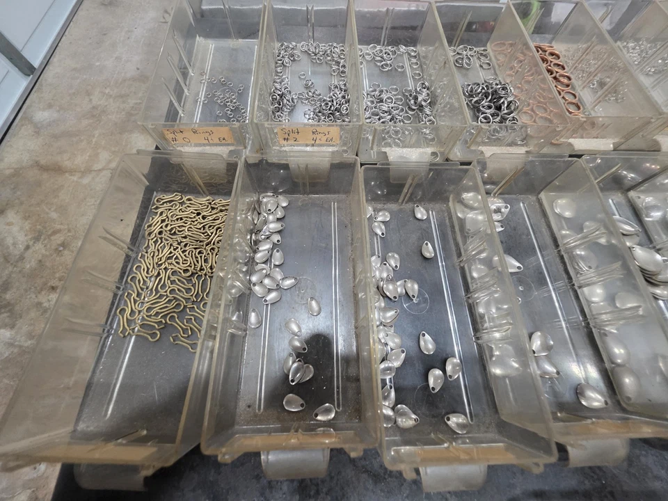 Lot of Spinner Blades and Beads for making fishing Lures - Image 4 of 4