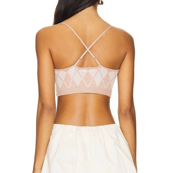 $99 NWT Brown For Love And Lemons “Cassidy” Knit Bralette Sz Large - Image 2 of 4