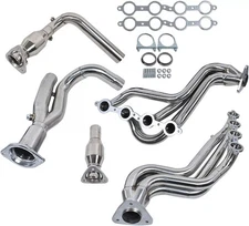 For 1999-2006 GMC/Chevy 1500 2500 5-PC SS Exhaust Header+Y-Pipes GMT800 V8