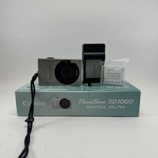 CANON Powershot SD1000 Digital ELPH 7.1 Mega Pixels Working w/box  2 Batteries