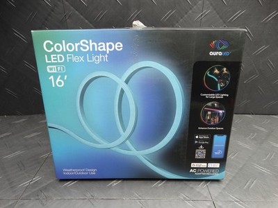 Tzumi Aura LED 60W Eq Smart LED In/Outdoor 16 ft Wi-Fi Color Changing Rope Light