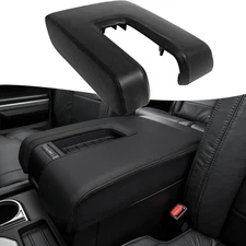 Armrest Center Console Cover Gray Stitch Compatible with Tundra 2014 2015 20