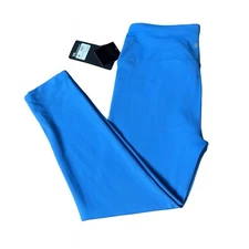 90 Degrees by Reflex Interlock Lana Crossover Blue Leggings Women's Medium M