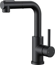 Modern Black Bar Sink Faucet Stainless Steel Single Handle Small Pre Kitchen New