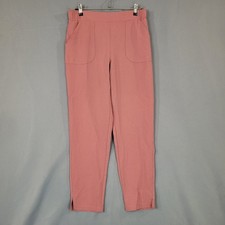 32° COOL Pants Women's S Dusty Rose Pink Elastic Waist Pockets Tapered