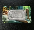 SEXY! Sleeping Beauty - 1 troy oz .999 Fine Silver Colorized Bar w COA /100