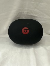 Beats By Dre Hard Shell Headphone Case Black Red Logo Zipper Carry Case Only