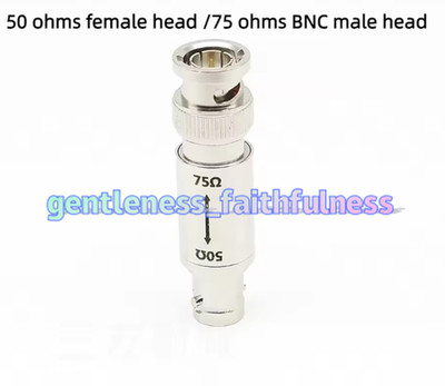 1PC Impedance Converter: BNC Female to BNC Male 50 ohms to 75 ohms