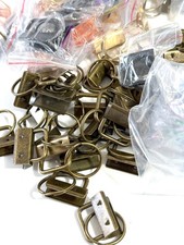 Key Fob Hardware 1" with Split Ring for Wristlet Lanyard Keychain Destash LOT