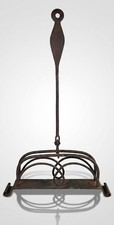 Antique 18th Century Forged Iron Swivel Fireplace Toaster primitive