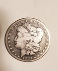 1883 - S  NICE   Morgan Silver Dollar 90% |  Low Shipping Cost SAN   F        70