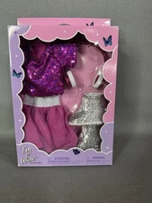 I'm a Wow by I'm A Girly Doll Outfit for 14" Doll Sparkles Sequins Glitter NIB!