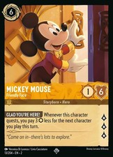 Mickey Mouse - Friendly Face #13 Prices | Lorcana Rise of the