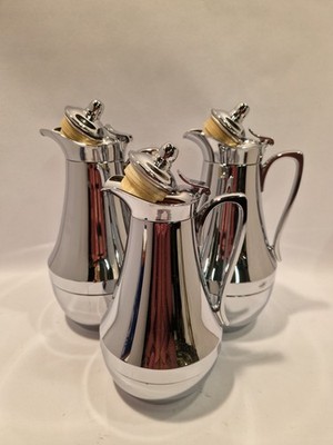 C10-CB 3x ALFI THERMOSKANNE ISOLIERKANNE KAFFEEKANNE KANNE VINTAGE 1L 0,65L