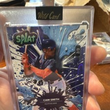 Wild Card Splat Cam Smith Baseball Serial Numbered 2/3 2024 SBBLU04-CS