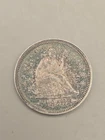 1853 Seated Liberty Silver Quarter 25c