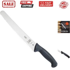 Millennia Black Handle, 10-Inch Wide Wavy Edge, Bread Knife