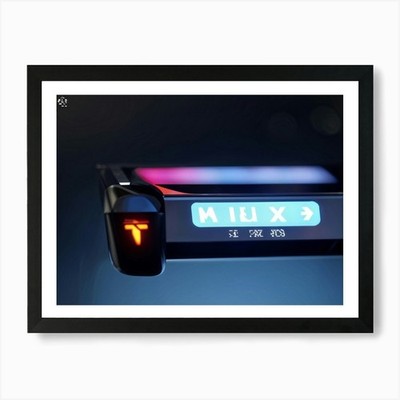 3d Glossy Pointer Hovering Slightly Framed Wall Art Poster Canvas Print Picture