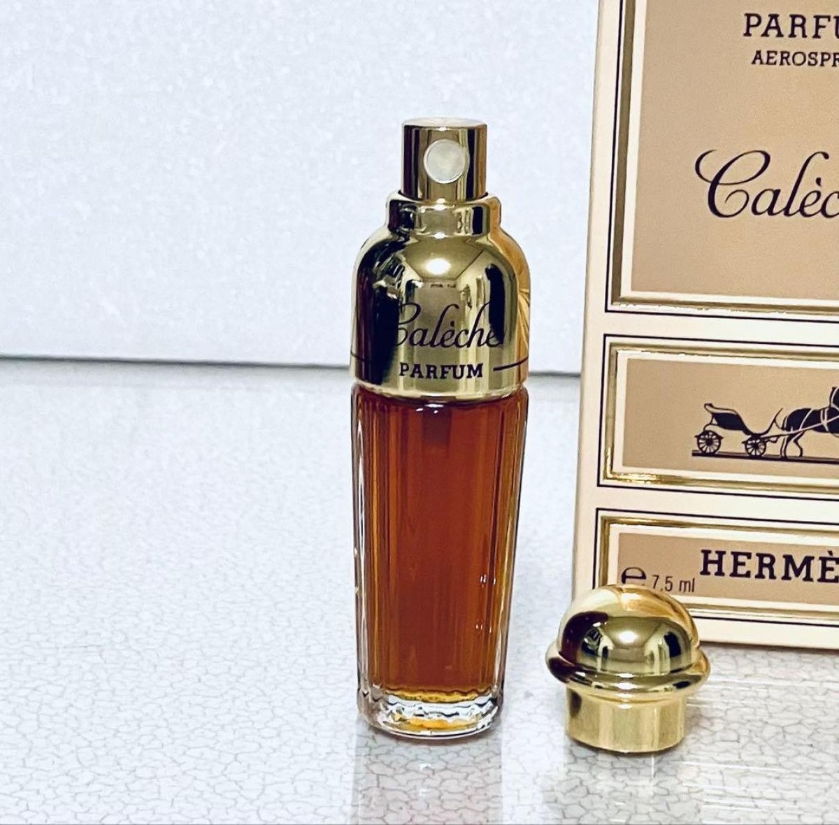 Rare Vintage HERMES Caleche Perfume Aerospray 7.5 ml 0.25 oz EDP