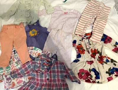Baby Girl 12 -18 Mos Clothes Lot Dresses,-Pants,-Pjs-Baby Gap Old Navy, Esprit