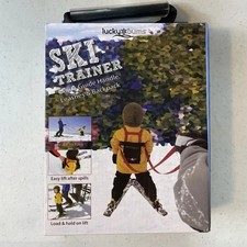 Lucky Bums Youth Beginner Ski Trainer Grip  Guide Handle Leashes  Backpack Kit