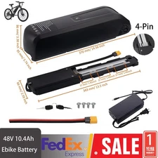 48V Hailong Lithium Ebike Battery 48V 10.4Ah Electric Bike Battery with Charger