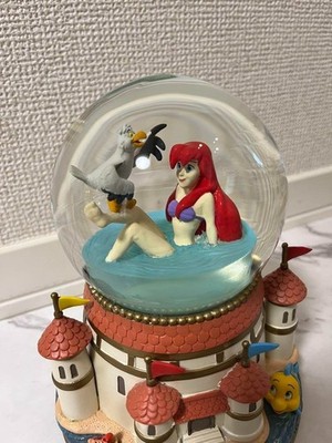 その他 Disney Store Ariel  Globe Disney store 2021 Ariel & Scuttle Snow Globe The Little Mermaid