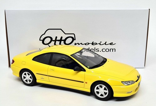 Otto 1/18 - Peugeot 406 V6 Coupe 1996 Yellow Resin Scale Model Car - Picture 2 of 7