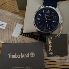 Image of Timberland Men's Watch Stainless Steel Blue Rubber Strap