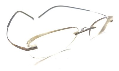 Silhouette 7581 40 6054 Titanium Brown Rimless Eyeglasses Frames 19 140 Austria