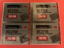 IMATION 3M DC2750 Data Cartridges New Sealed Lot of 4 Free Shipping