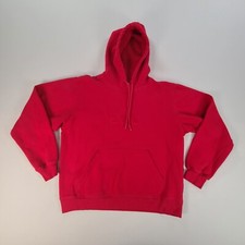 Adidas Sweater Womens Medium Red Hoodie Pullover 3 Stripe Outdoors Ladies