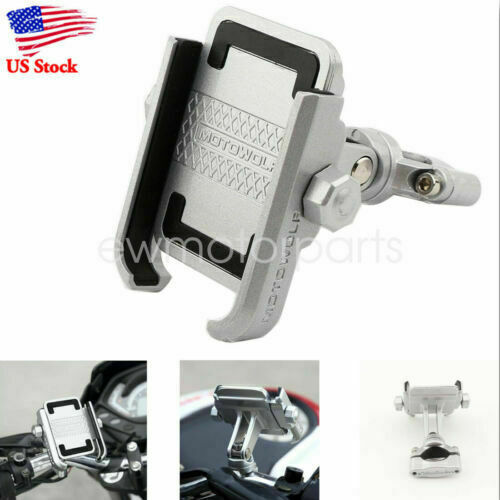 Motorcycle Bike ATV MTB Phone Handlebar Mirror Mount Holder For Cell Phone GPS - 第 6/8 張圖片